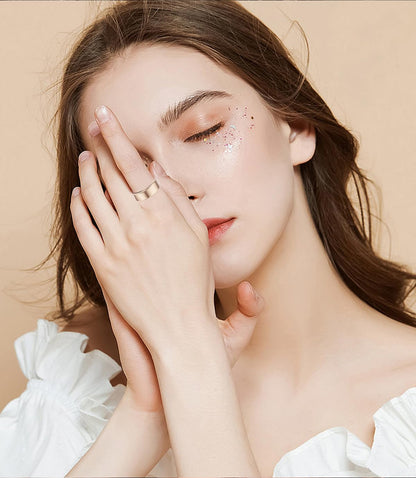 Smart Ring Health Tracker - Fitness Sleep Heart Rate Blood Oxygen Tracker Smart Ring